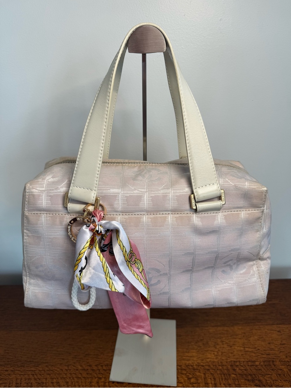 CHANEL Vintage New Travel Line Bowler Bag with COA